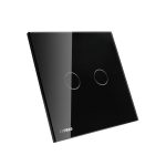 Panou intrerupator dublu cu touch Livolo din sticla