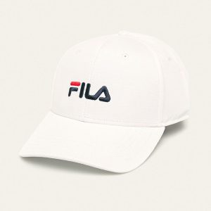 Fila Căciulă culoarea alb, cu imprimeu
