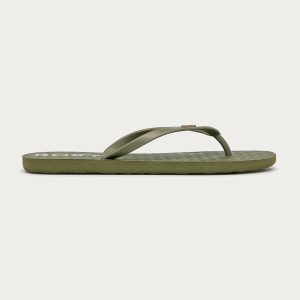 Roxy slapi femei, culoarea bej, cu toc plat