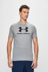 Under Armour tricou 1329590 culoarea gri, cu imprimeu 1329590-100