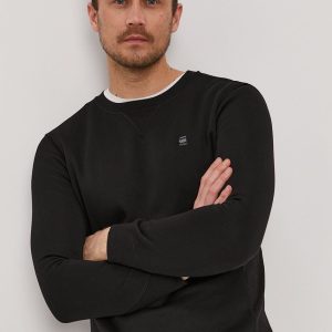 G-Star Raw bluza barbati, culoarea negru, neted