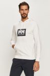 Helly Hansen hanorac de bumbac culoarea alb, cu imprimeu 53289-597