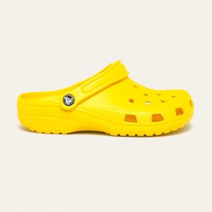 Crocs papuci Classic culoarea galben, 10001
