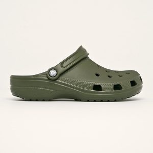 Crocs papuci Classic barbati, culoarea verde, 10001