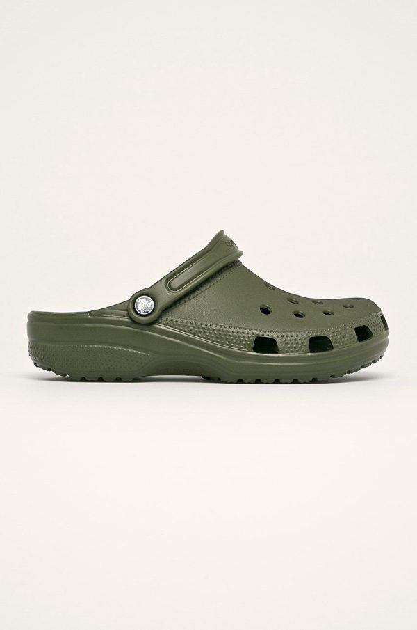 Crocs papuci Classic barbati, culoarea verde, 10001