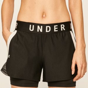 Under Armour Pantaloni scurți 1351981 femei, cu imprimeu, medium waist 1351981-662