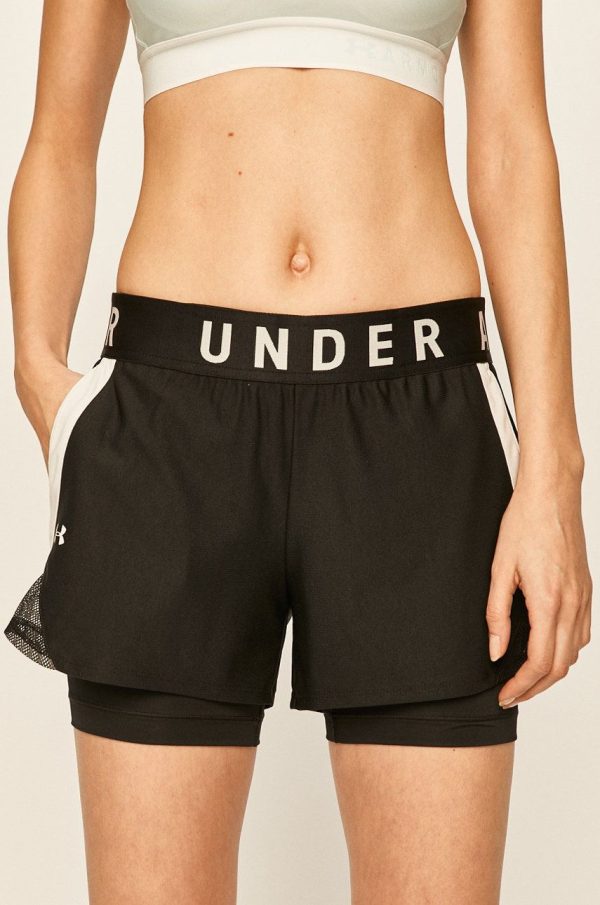 Under Armour Pantaloni scurți 1351981 femei, cu imprimeu, medium waist 1351981-662