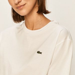 Lacoste tricou din bumbac culoarea alb TF5441-001