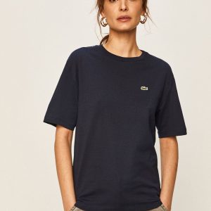 Lacoste tricou din bumbac culoarea albastru marin TF5441-001