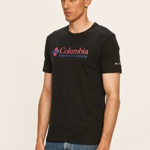 Columbia tricou bărbați, culoarea negru, cu imprimeu 1680053-014