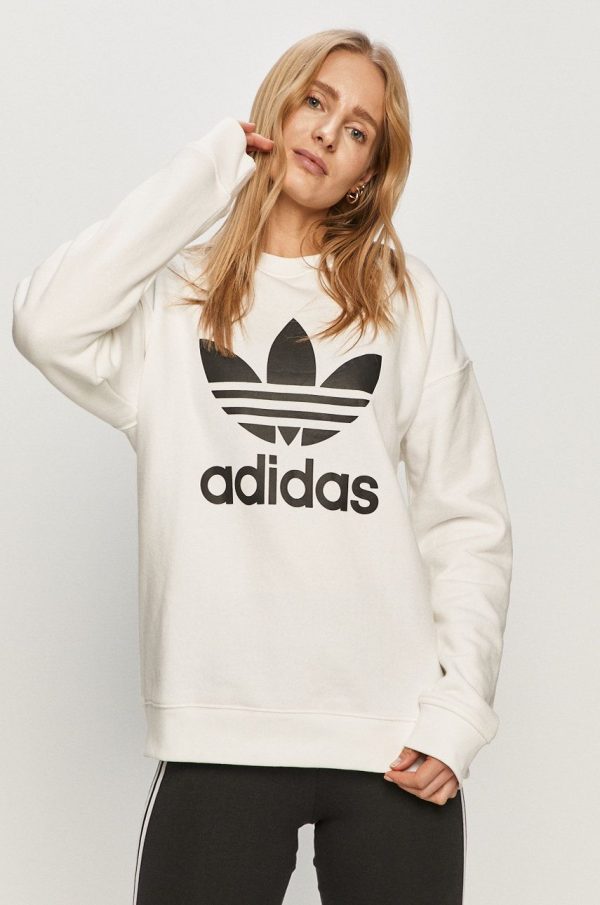 adidas Originals - hanorac de bumbac GN2961 GN2961-WHITE