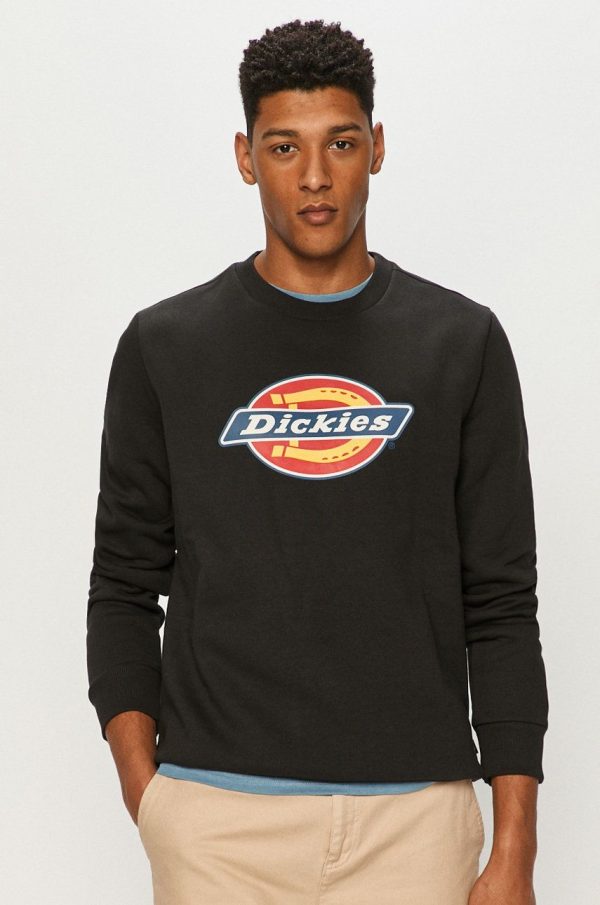 Dickies Bluză bărbați, culoarea negru, cu imprimeu DK0A4XCIBLK-BLACK
