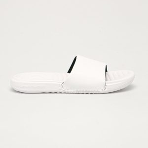 Under Armour Papuci 3023772 femei, culoarea alb 3023772-101