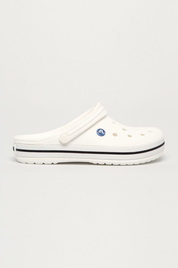 Crocs papuci Crocband barbati, culoarea alb, 11016
