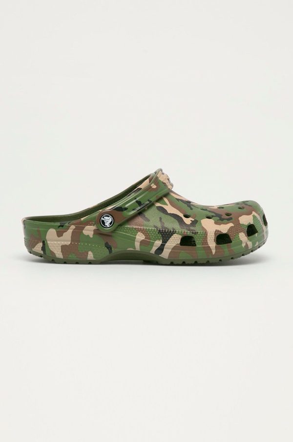 Crocs papuci barbati, culoarea verde RINTED.CAMO.CLOG.206454-ARMYGREEN/