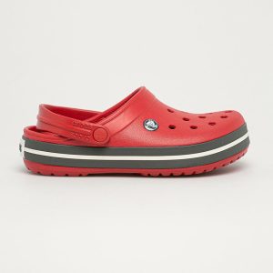 Crocs papuci CROCBAND 11016 culoarea rosu CROCS.CROCBAND..11016.U-PEPPER