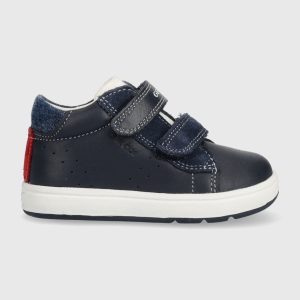 Geox teniși din piele copii culoarea albastru marin