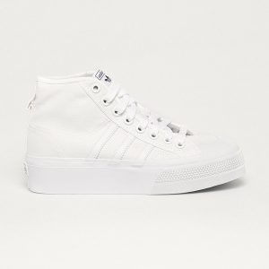 adidas Originals tenisi femei, culoarea alb