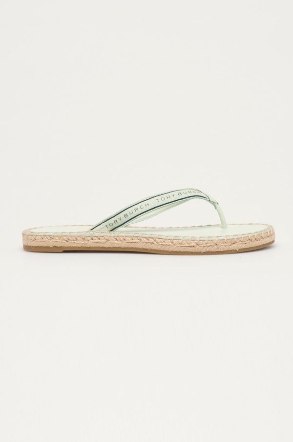 Tory Burch Șlapi femei, culoarea verde
