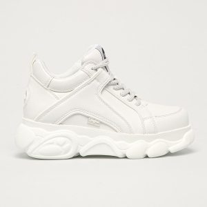 Buffalo sneakers culoarea alb