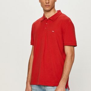 Levi's Tricou Polo culoarea rosu