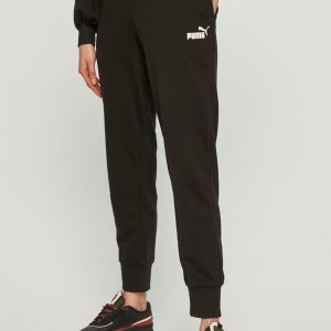 Puma pantaloni 586842 femei, culoarea negru