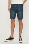 Levi's Pantaloni scurți jeans bărbați, culoarea albastru marin 36512.0139-MedIndigoF