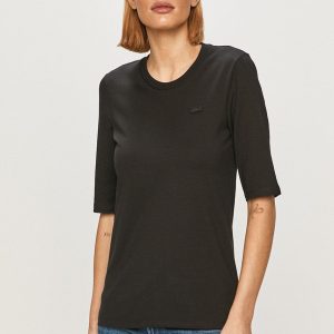 Lacoste tricou din bumbac culoarea negru TF9424-166