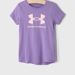 Under Armour tricou copii 1361182 culoarea violet