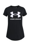 Under Armour tricou copii 1361182 culoarea negru
