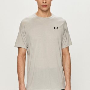 Under Armour Tricou 1345317 bărbați, culoarea gri, material neted
