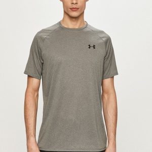 Under Armour Tricou 1345317 bărbați, culoarea gri, material neted