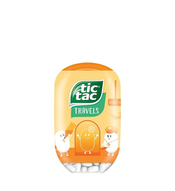 Tic Tac Travels Orange Flavoured Drops 98g