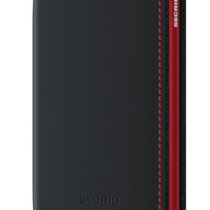Secrid - Portofel de piele SM.Black.Red-Black.Red