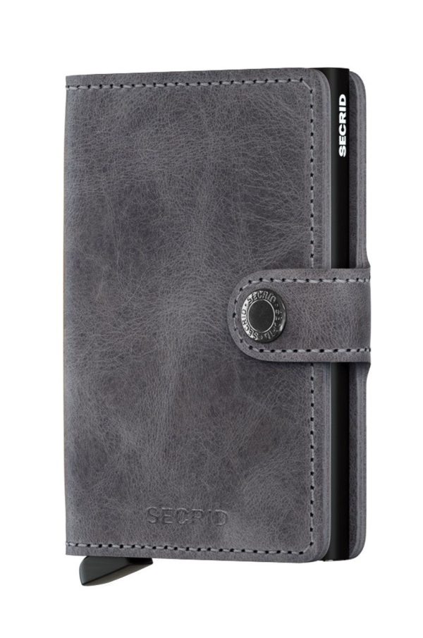 Secrid - Portofel de piele MV.Grey.Black-Grey.Black