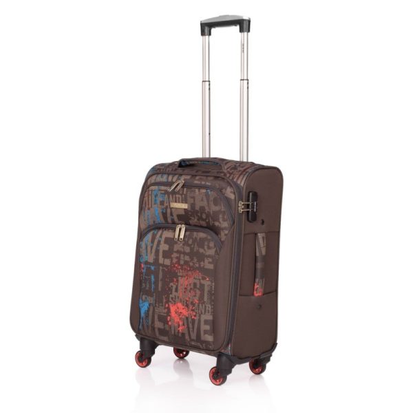 Troler Lamonza Colage, Rosu, 55 x 36 x 22 cm
