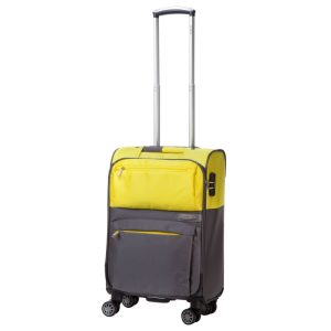 Troler Lamonza Amazonia, Gri cu Galben, 55 x 36 x 20 cm