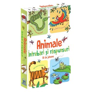 Animale - Intrebari si Raspunsuri - 50 de jetoane, Editura DPH