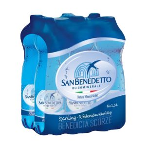 San Benedetto apa minerala naturala carbogazoasa BAX 6 fl. x 1.5L
