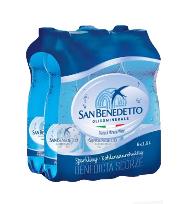 San Benedetto apa minerala naturala carbogazoasa BAX 6 fl. x 1.5L