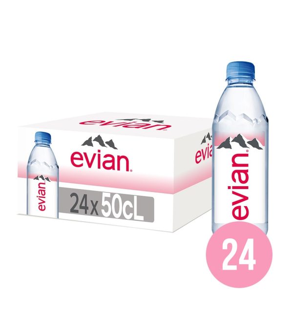 Evian apa minerala naturala plata BAX 24 fl. x 0.5L
