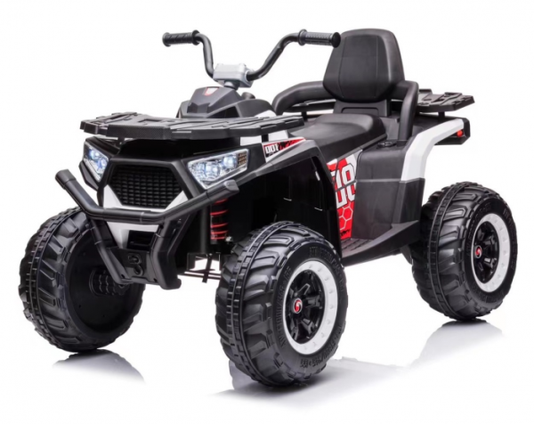 ATV electric pentru copii 4x4 Kinderauto SuperOffroad, 140W 12V, telecomanda inclusa, recomandat 3-9 ani, alb