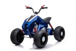 ATV electric pentru copii Kinderauto BJ718 90W 12V cu scaun tapitat culoare Albastru