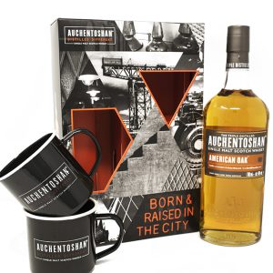 Auchentoshan American Oak Whisky Gift Set 0.7L