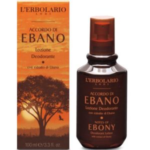 L'Erbolario Deodorant lotiune Notes Of Ebony, 100ml