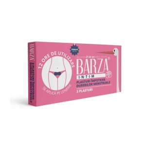Plasturi impotriva durerilor menstruale, 3 bucati, Barza