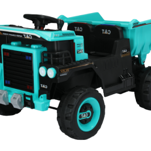 Basculanta electrica pentru 2 copii, Kinderauto BJDQ818 120W 12V 10Ah PREMIUM, culoare Turquoise