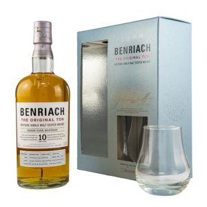 Whisky Benriach 10 ani Gift Set 0.7L