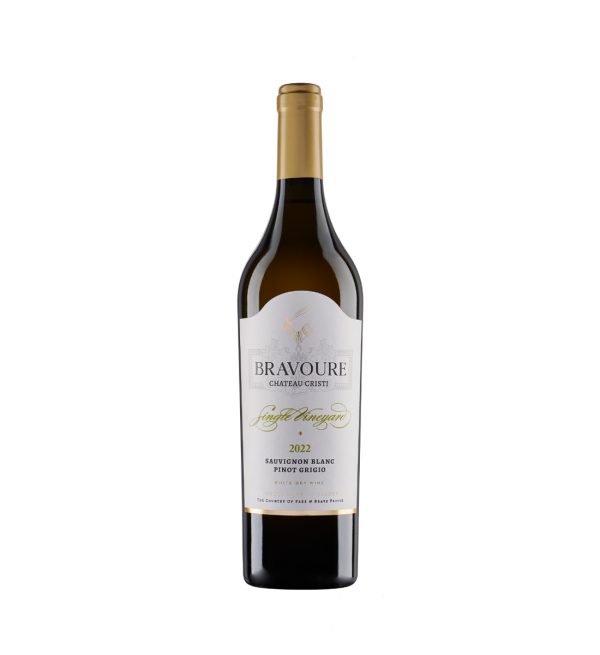 Bravoure by Chateau Cristi Single Vineyards Sauvignon Blanc, Pinot Grigio - Vin Sec Alb - Republica Moldova - 0.75L