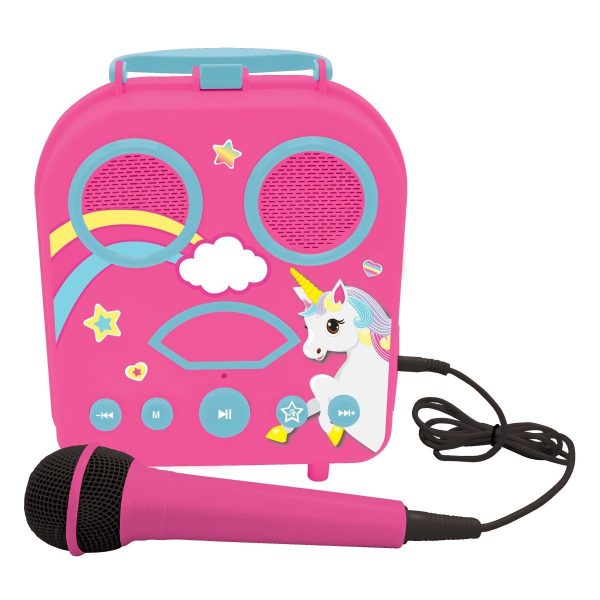 Jucarie interactiva Karaoke portabil, Unicorn, Lexibook